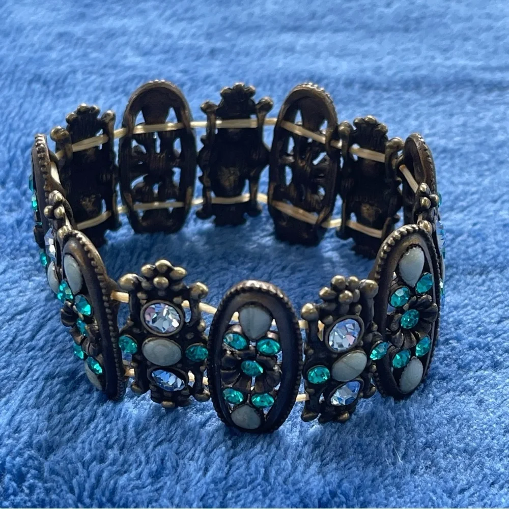 Vintage Jeweled Stretch Bracelet